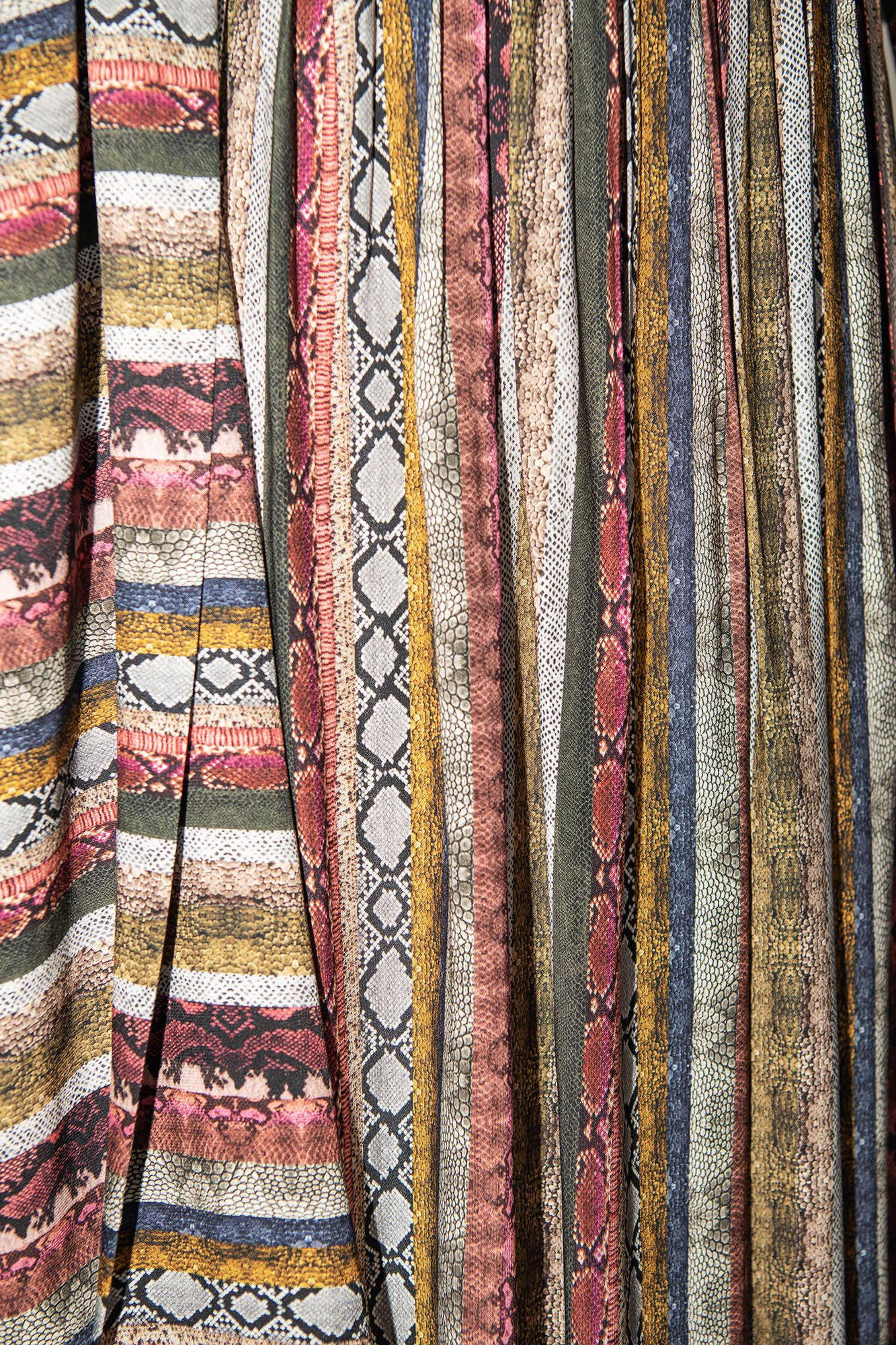 snakeskin stripes dress fabric 1 • Sassa Björg