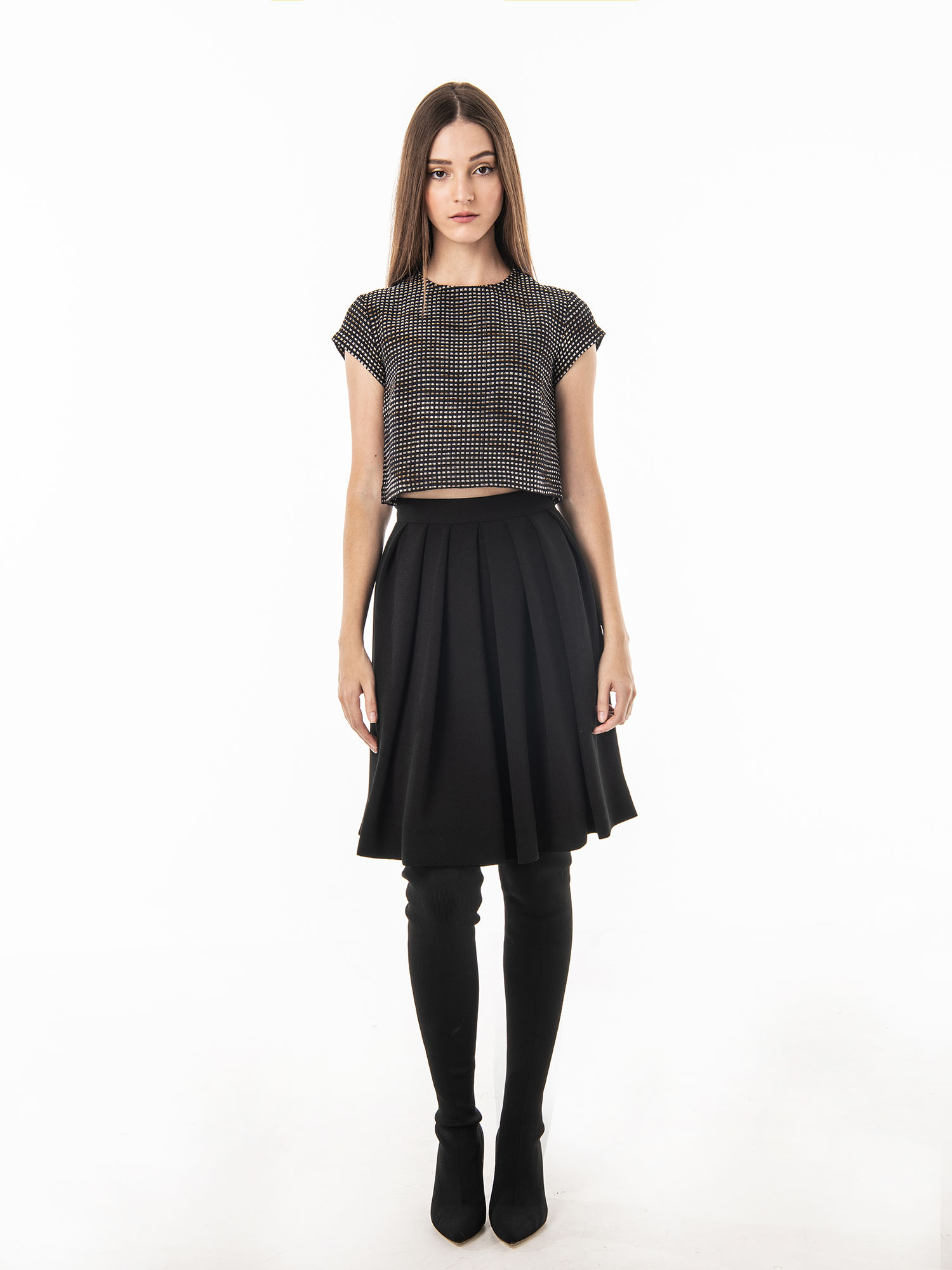 Black pleated skirt full • Sassa Björg