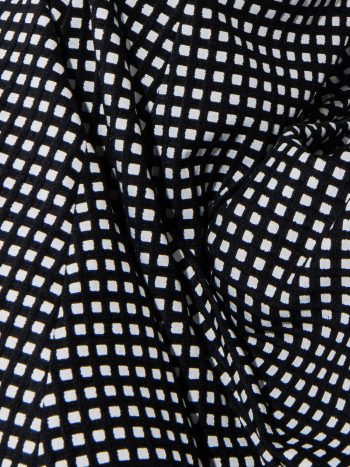 Checkered Jacquard dress detail • Sassa Björg