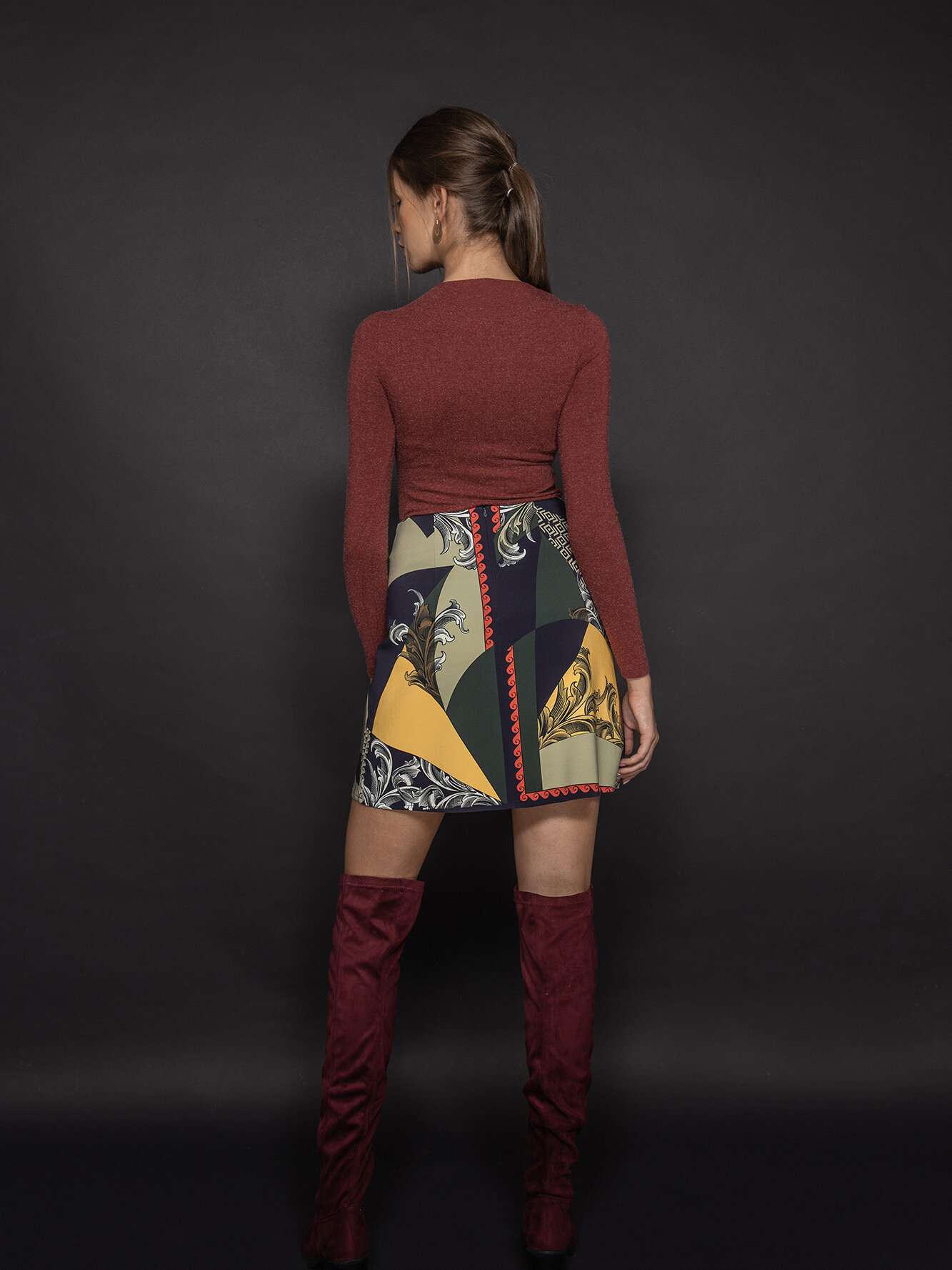 a shaped mini skirt collage back uai • Sassa Björg