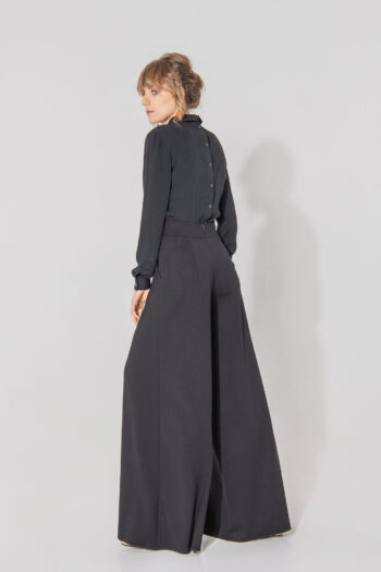 black pants skirt punto di milano back • Sassa Björg