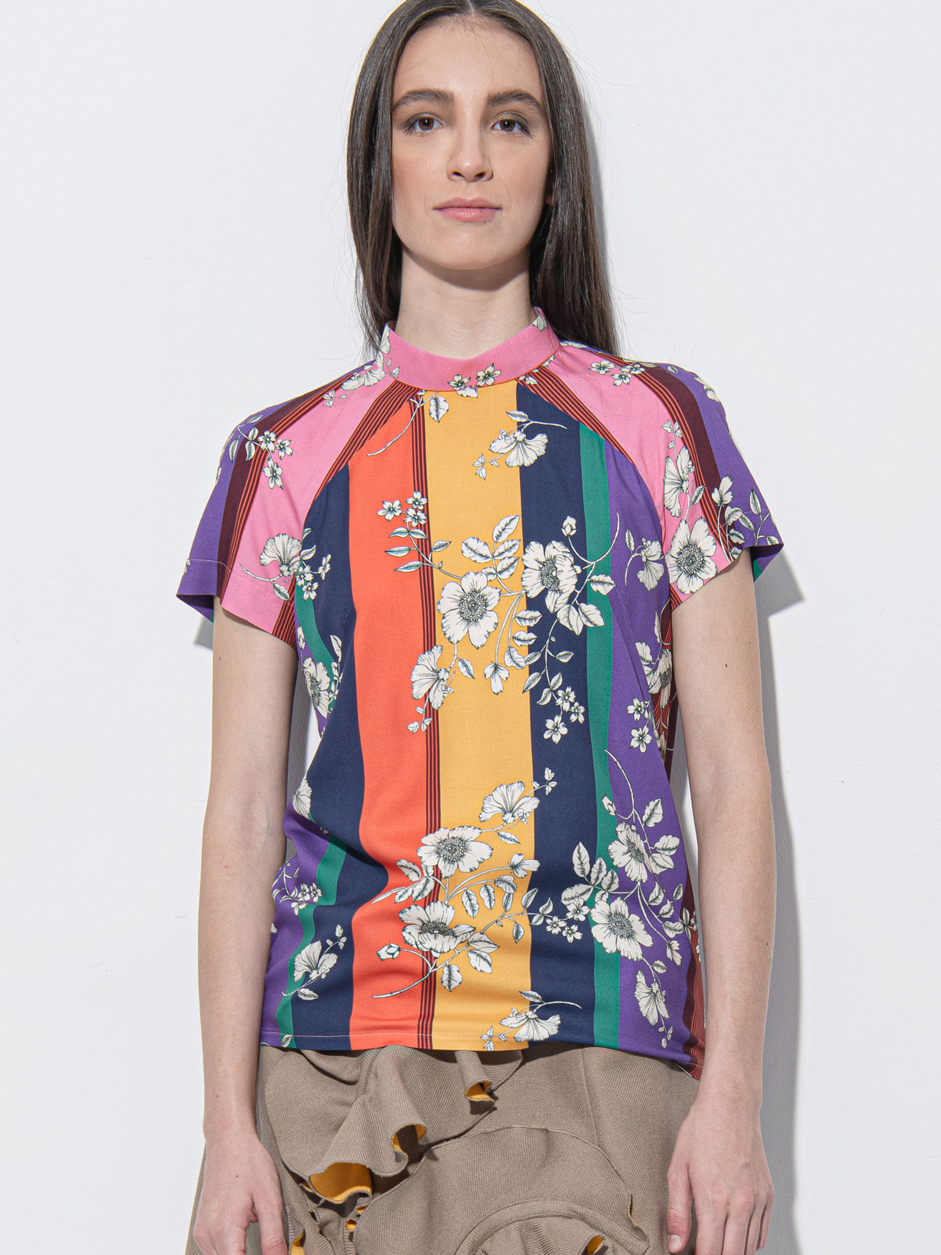 Striped blouse with raglan sleeve • Sassa Björg