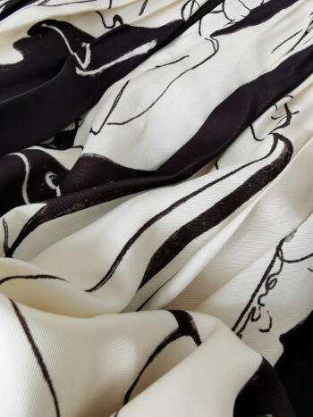 midi skirt fashion sketch pattern fabric • Sassa Björg