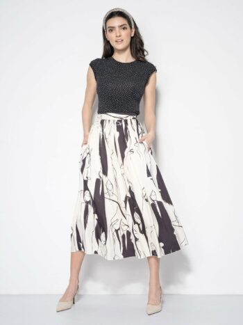 midi skirt fashion sketch pattern in motion • Sassa Björg