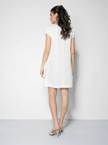 white python textured dress back • Sassa Björg
