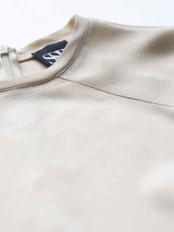 beige blouse soft sheen fabric • Sassa Björg