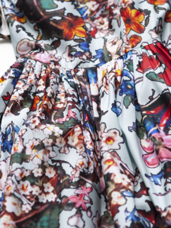 glowing edges floral dress fabric • Sassa Björg