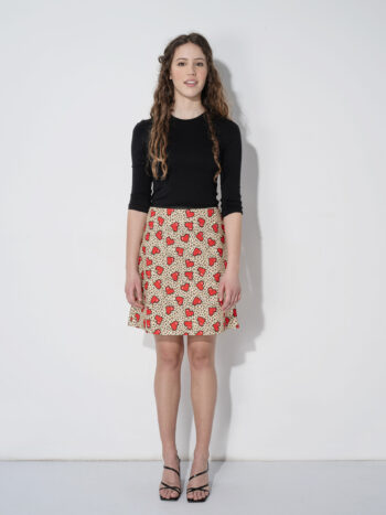 mini skirt leopard hearts • Sassa Björg
