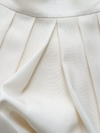 off white pleated skirt closeup • Sassa Björg