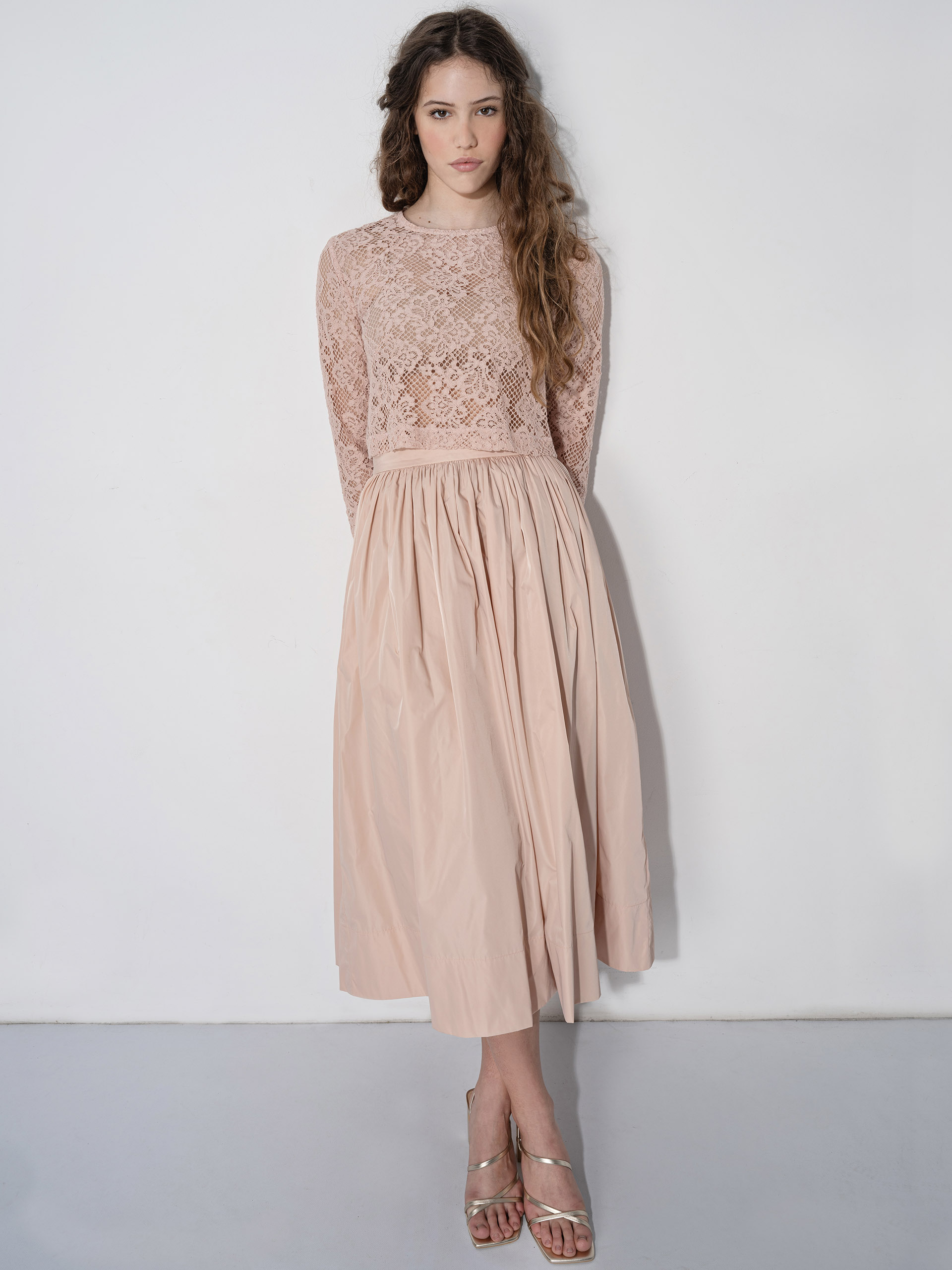 rose ash taffeta skirt • Sassa Björg
