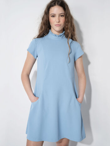 skyblue babydoll dress pockets • Sassa Björg