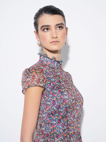 flowery ethereal long dress crop • Sassa Björg