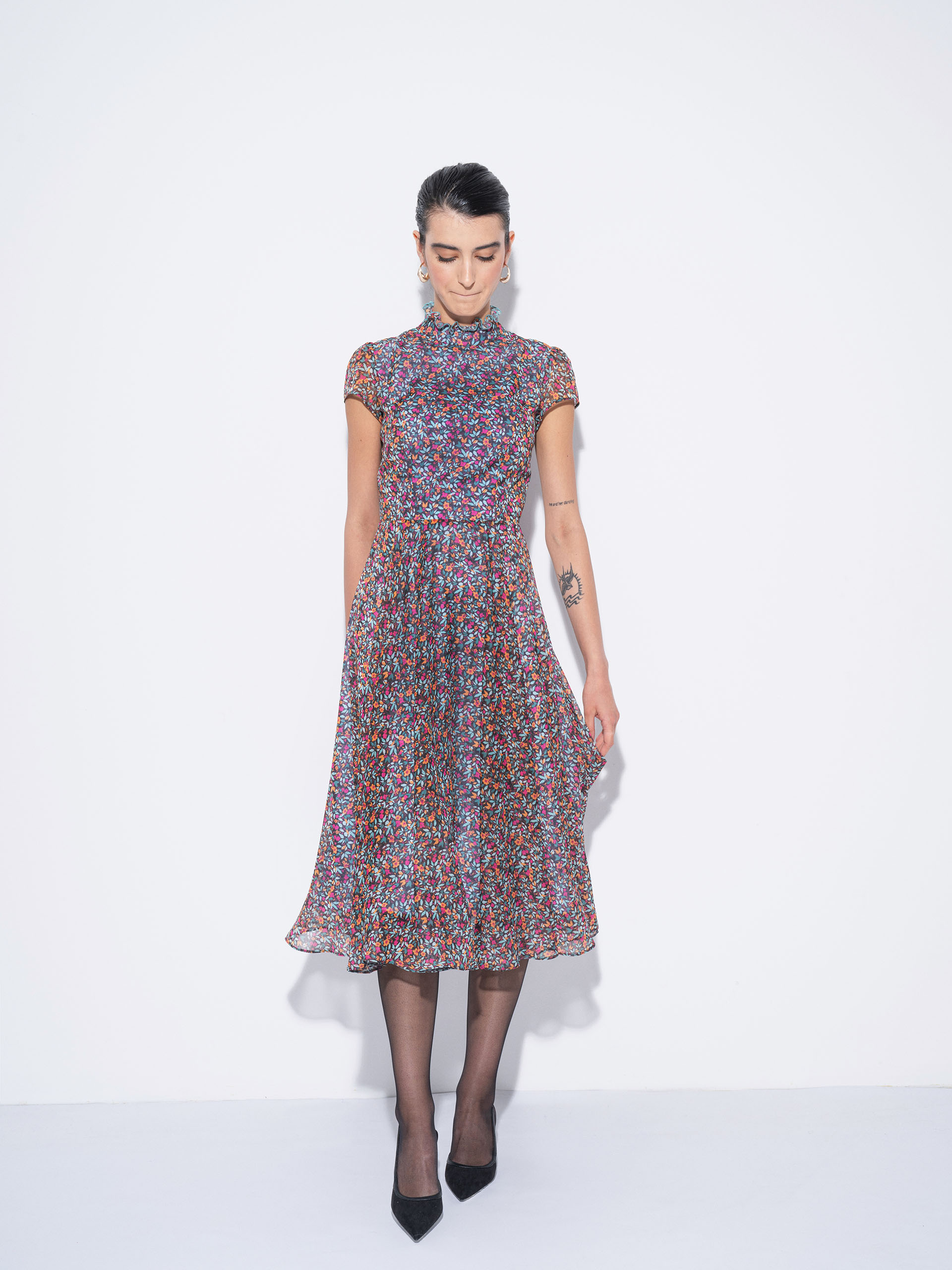 flowery ethereal long dress • Sassa Björg