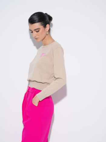 hearty sweater beige side • Sassa Björg