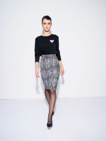 high waist pencil skirt b w • Sassa Björg