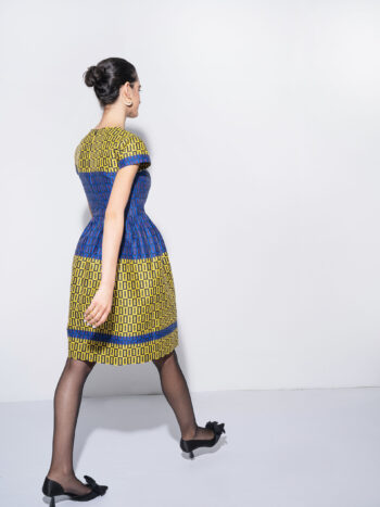 jacquard tiles dress back • Sassa Björg
