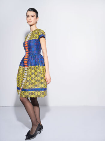 jacquard tiles dress walking • Sassa Björg