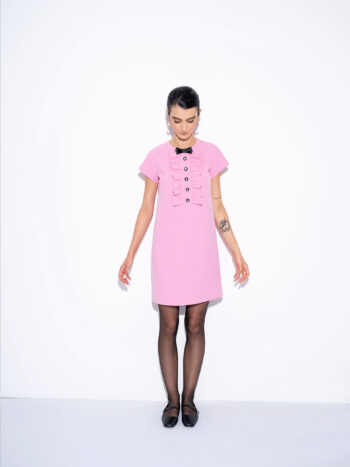 little pink dress with ruffle full • Sassa Björg
