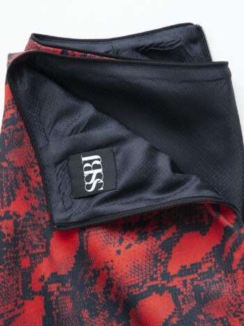 mini skirt red python closeup • Sassa Björg