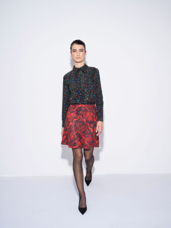 mini skirt red python walking • Sassa Björg