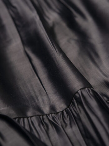 tiered dress black and blue sheen closeup • Sassa Björg