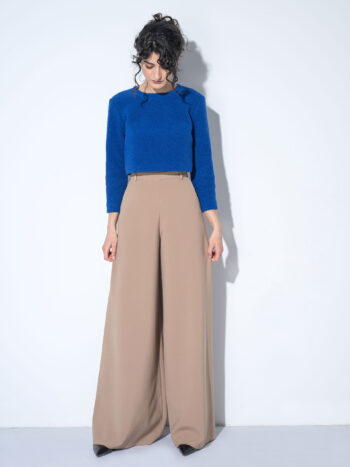 beige skirt pants front • Sassa Björg