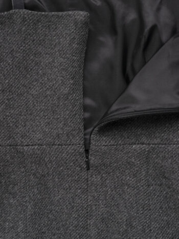 charcoal fitted pinafore dress fabric • Sassa Björg