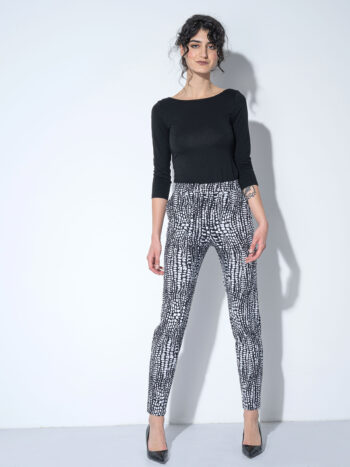 cigarette pants stylized crocodile front • Sassa Björg