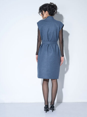 double breasted vest dress back tied up • Sassa Björg