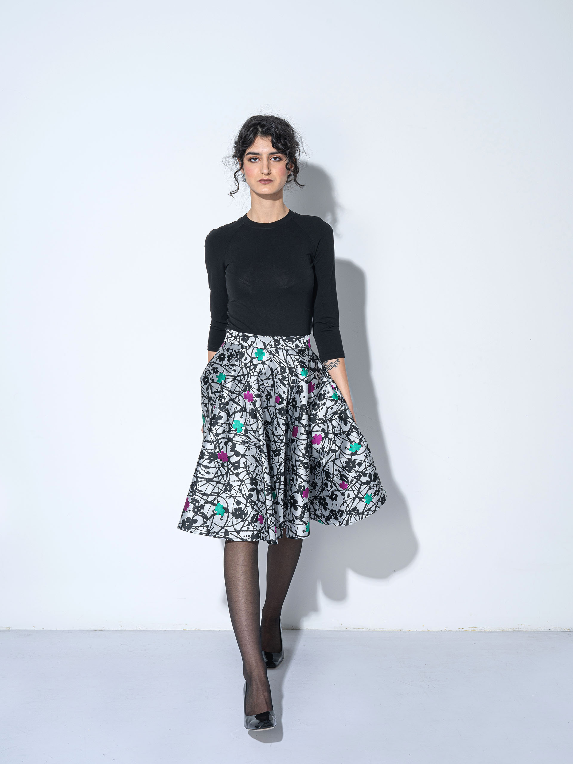 frozen flowers skirt • Sassa Björg