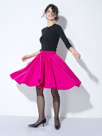 magenta poppy skirt twirl • Sassa Björg