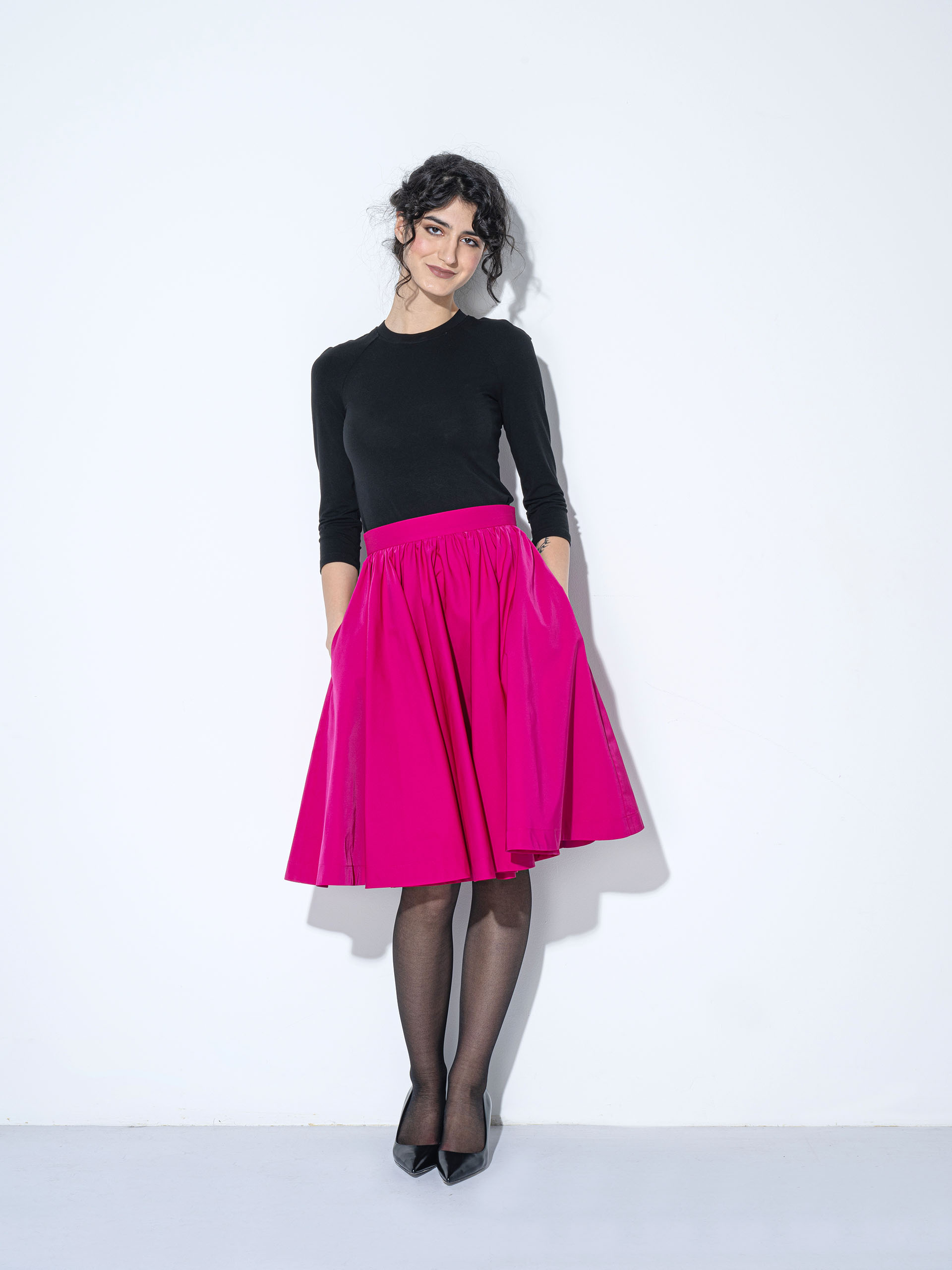 magenta poppy skirt • Sassa Björg