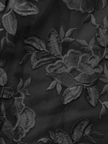noir bloom dress fabric • Sassa Björg