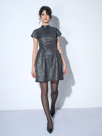 silver disco dress walking • Sassa Björg