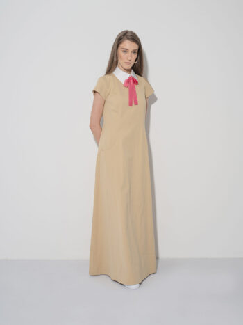 casual maxi dress cotton beige • Sassa Björg