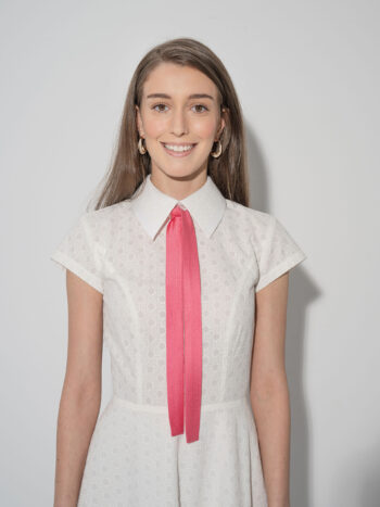 cotton embroidered dress w collar closeup • Sassa Björg