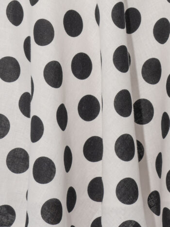 dotted linen skirt bw fabric • Sassa Björg
