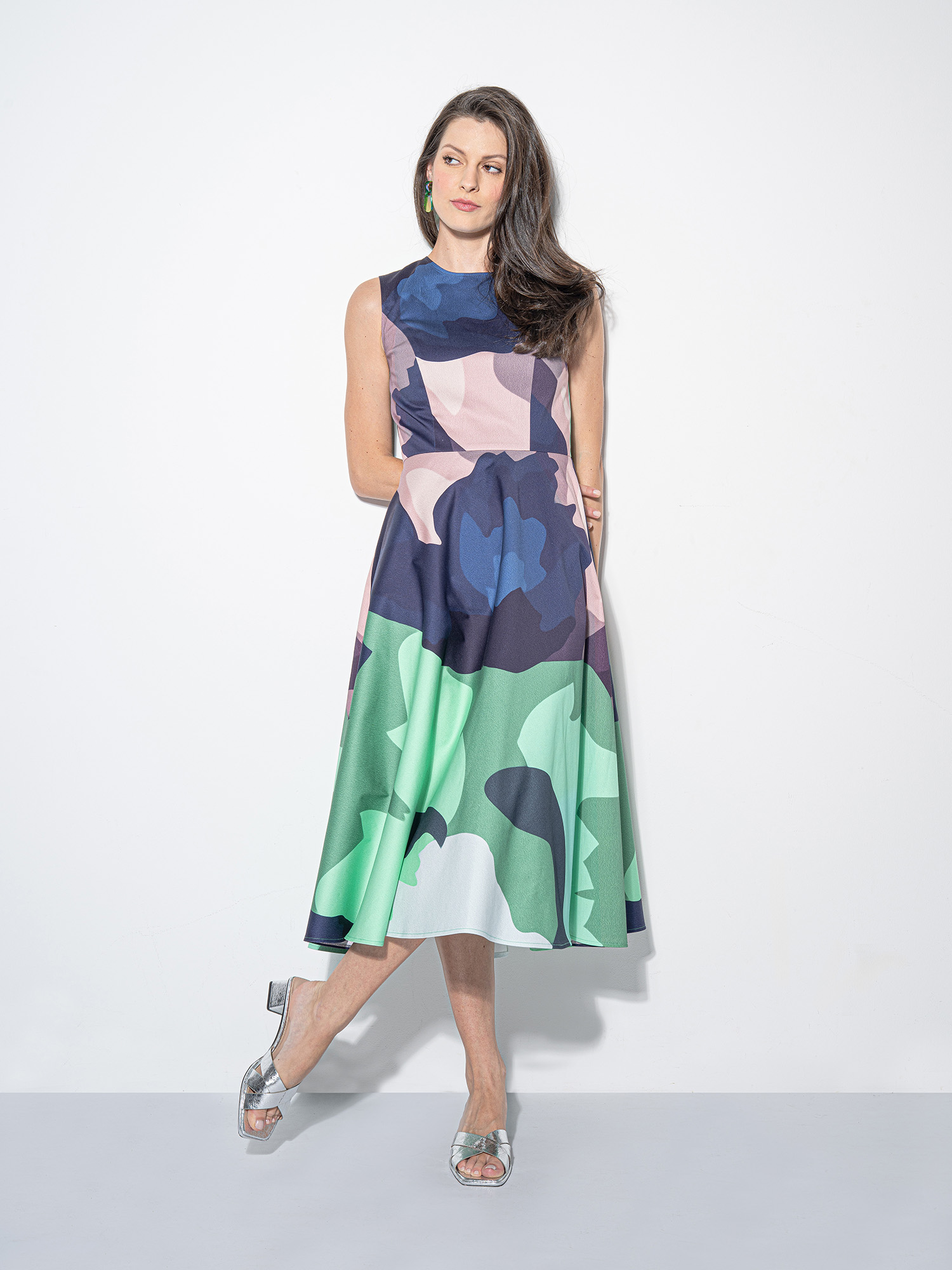 deconstructed gradient midi dress • Sassa Björg