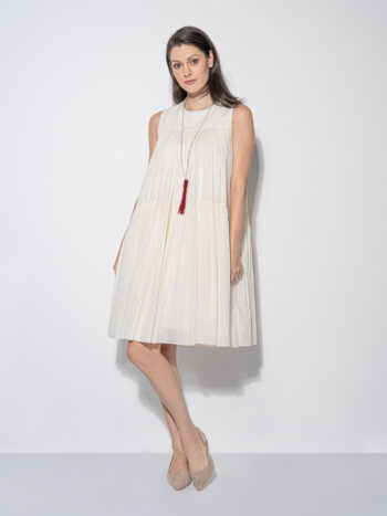 silky dream ivory tiered dress secondary • Sassa Björg
