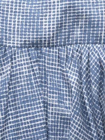 strappy blue chequered dress fabric • Sassa Björg