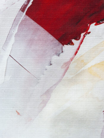 oil paint collage straight dress fabric • Sassa Björg