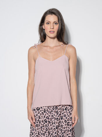 voile strappy top rose ash crop • Sassa Björg