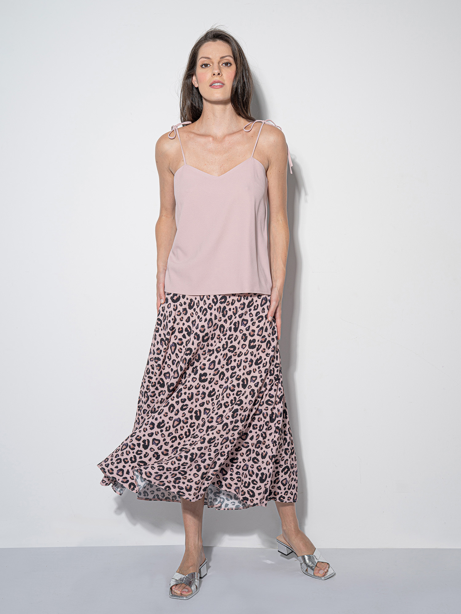 voile strappy top rose ash main • Sassa Björg